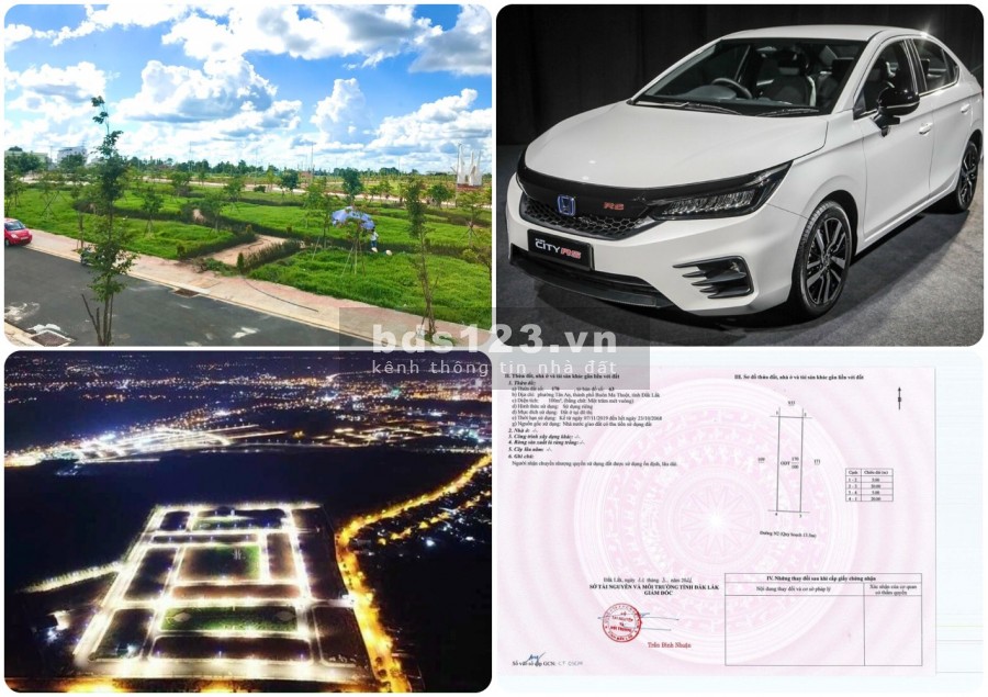 Đất Đô Thị p.Tân An, Buôn Ma Thuột, sổ đỏ lâu dài thổ cư 100%