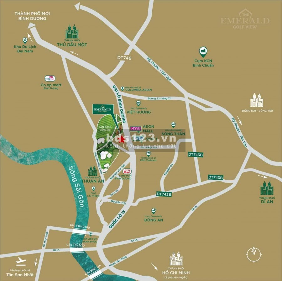 The Emerald Golf View - Căn Hộ Thượng Lưu Chuẩn 5 Sao giá bán 2.8 tỷ, pháp lý chính chủ