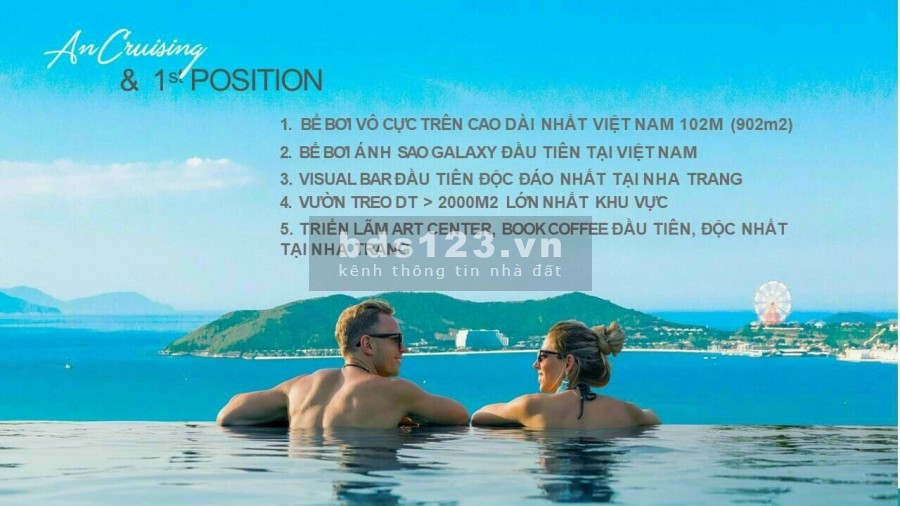Căn hộ khách sạn sở hữu lâu dài Ancruising Nha Trang, mặt đường Trần Phú, sở hữu lâu dài