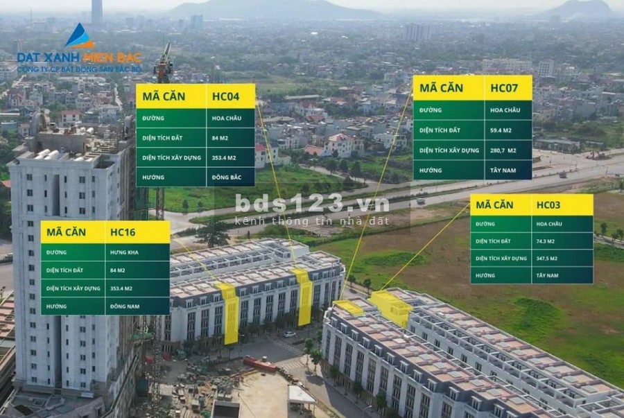 Căn Hoa Châu 07 - Eurowindow Garden City Thanh Hoá, thiết kế 4 tầng 1 tum, hoàn thiện mặt ngoài