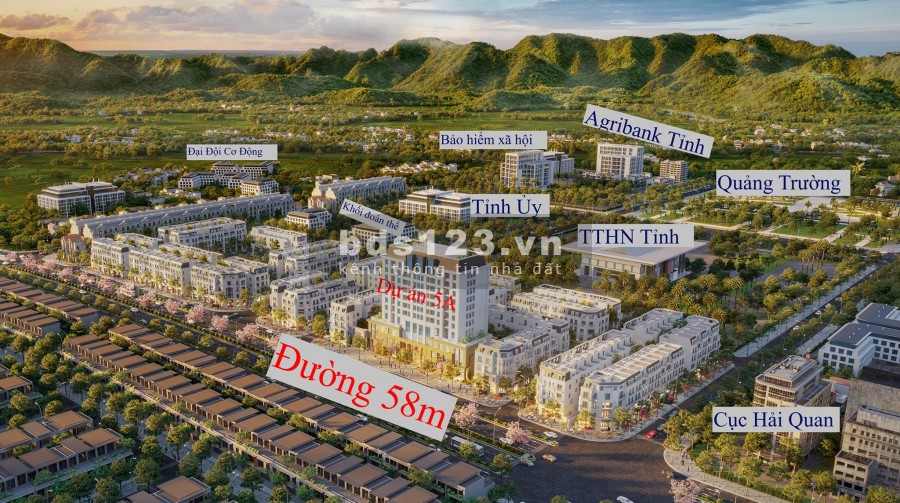 Bán nhà quang trường km5 tp Cao Bằng, sổ đỏ sẵn ã có quy hoạch 1/500