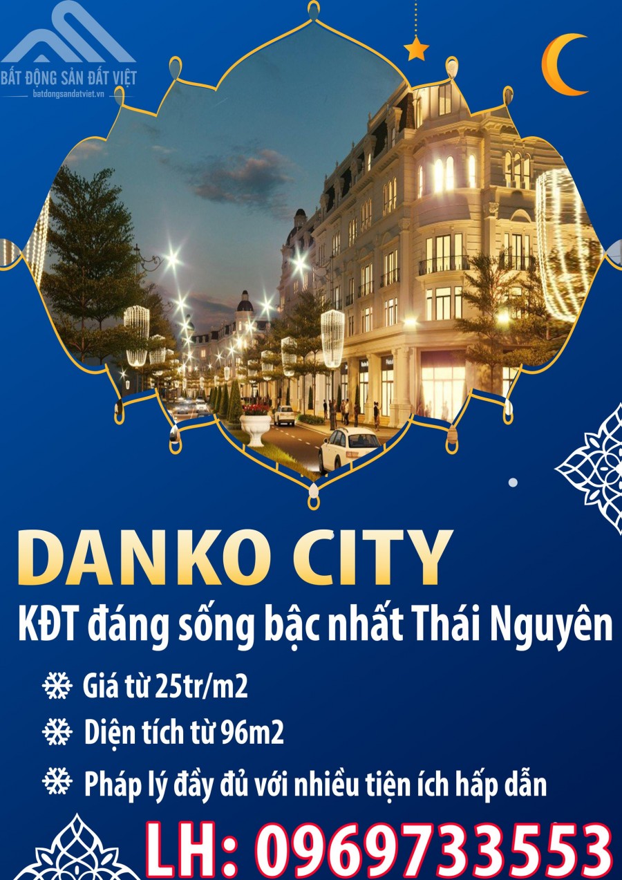 Dự án KĐT Danko City, Đường Quốc lộ 1B, Xã Cao Ngạn, Thái Nguyên, Thái Nguyên