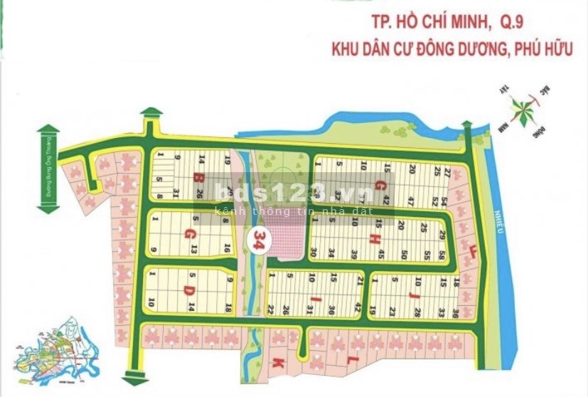 Chuyên mua bán đất nền dự cty Đông Dương, Phú Hữu, Bưng Ông Thoàn, Quận 9, giá rẻ tháng 7/2021