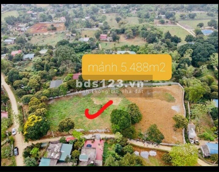 Siêu phẩm 3 mặt tiền diện tích sử dụng 5488m2, có 800m thổ cư Hợp Hoà Lương Sơn