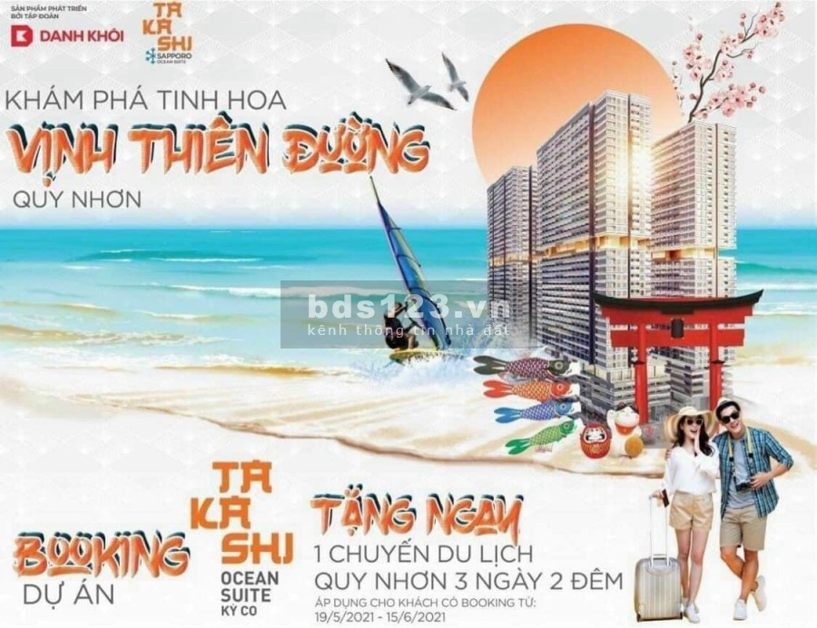 Bán căn hộ cao cấp mặt tiền biển Quy Nhơn, thanh toán chỉ 20% đến khi nhận nhà