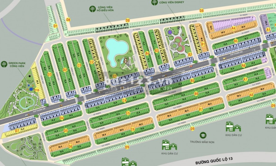 Khu Đô Thị Phúc An Garden, Đường Thiếu Niên III, Bình Dương
