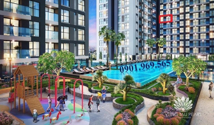 Vũng Tàu Pearl, căn góc 2PN tầng cao view biển, chiết khấu giảm ngay 800 triệu