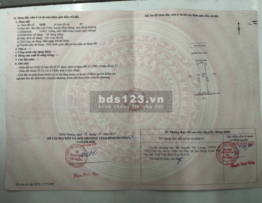 Bán đất Bình Dương giá ngộp cần bán gấp có hoa hồng cho người giới thiệu