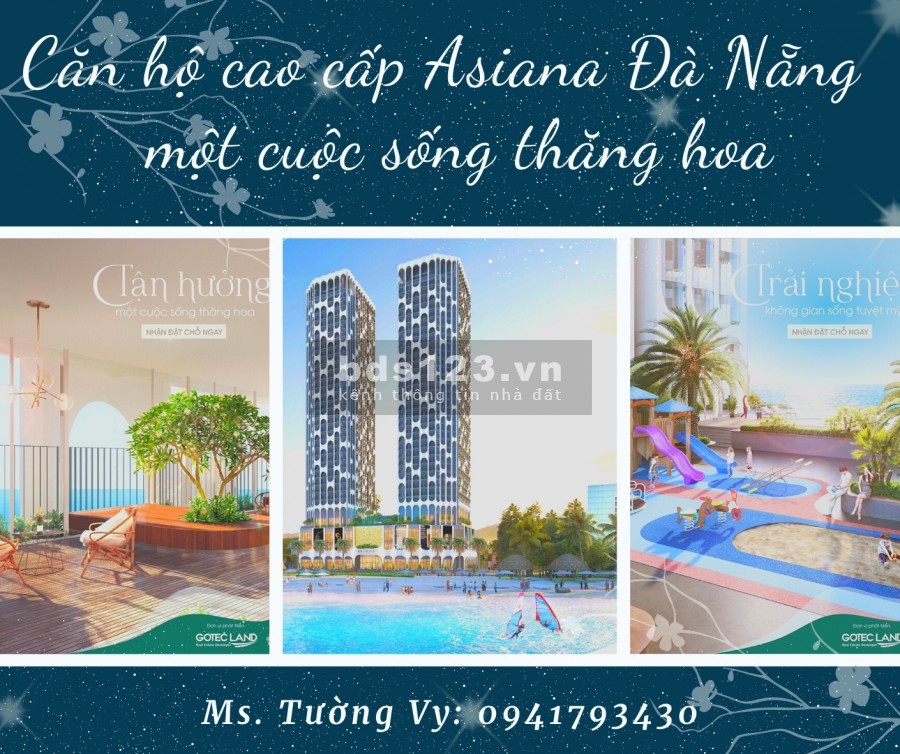 Căn hộ Asiana Đà Nẵng 100% cơ hội đầu tư và an cư tại vị kim cương, sở hưu sổ hồng vĩnh viễn