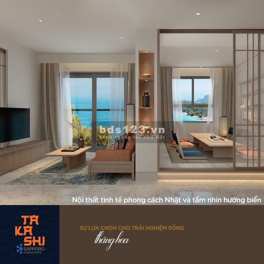 Căn hộ biển cao cấp tại thành phố Nhật Bản thu nhỏ bên…