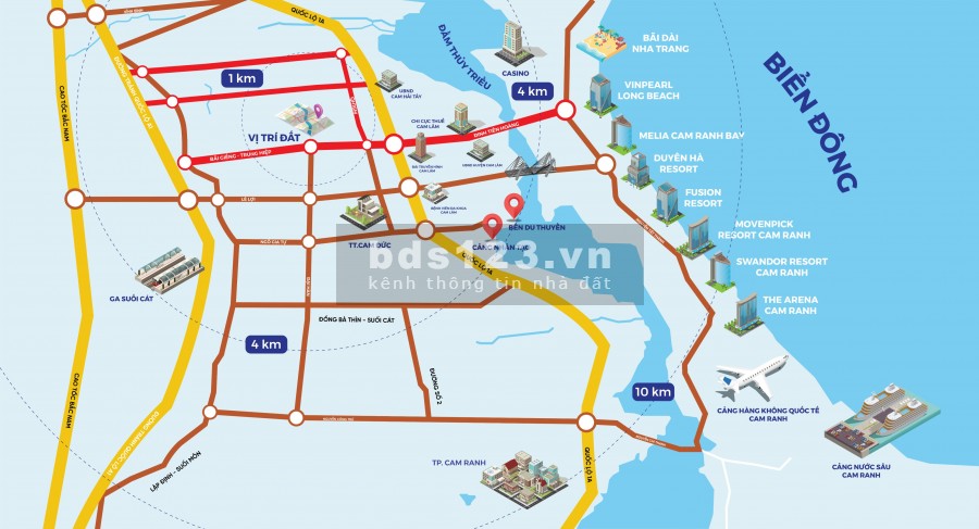 Bán nhanh căn D2, dự án đất nền Cam Lâm, giá 13.9 tỷ, đầu tư ngay lãi liền tay