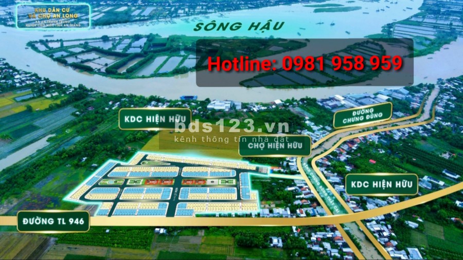 Khu dân cư và chợ An Long, An Thạnh Trung, chợ mới An Giang, vị trí đẹp, sổ sẵn