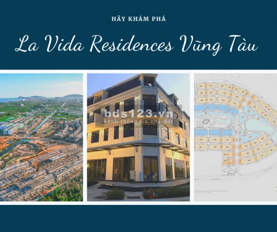 Bán gấp nhà phố LK dự án Lavida Vũng Tàu, ký chủ đầu tư, căn góc,hướng Đông Nam. LH: 0764.333.313