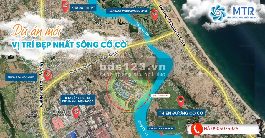Đất Nam Đà Nẵng sát khu FPT, One World giá bán chỉ 1.7 tỷ, hỗ trợ thanh toán