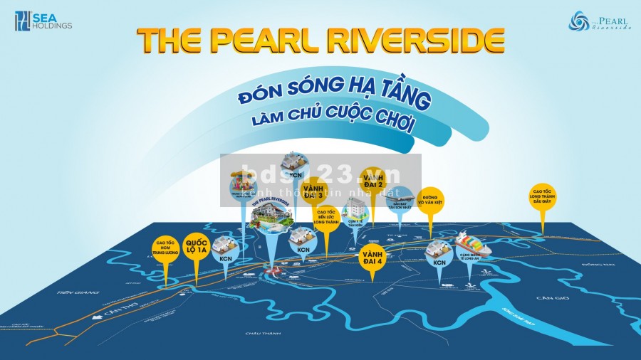 Nhà Phố Ven Sông Vàm Cỏ Sổ Hồng Thanh Toán 30% Nhận Nhà Ngay