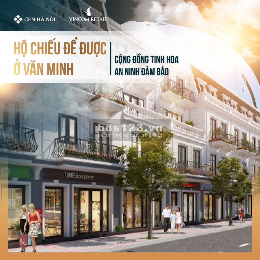 Sở hữu siêu phẩm giới hạn Vincom Shophouse Thái Hòa, giá chỉ từ 4 tỷ