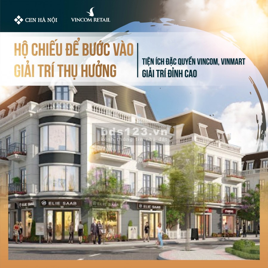 Sở hữu siêu phẩm giới hạn Vincom Shophouse Thái Hòa, giá chỉ từ 4 tỷ