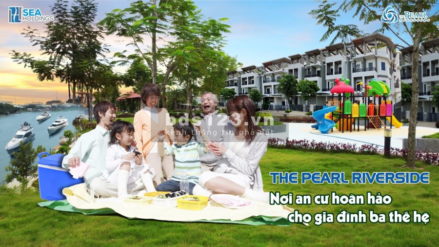 Nhà Phố Ven Sông Vàm Cỏ Sổ Hồng Thanh Toán 30% Nhận Nhà Ngay