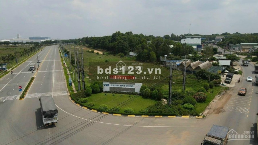 Vỡ nợ ra nhanh lô đất 2 mặt tiền 554m2 ngay cổng KCN Visip2 hướng chính Bắc Và chính Đông