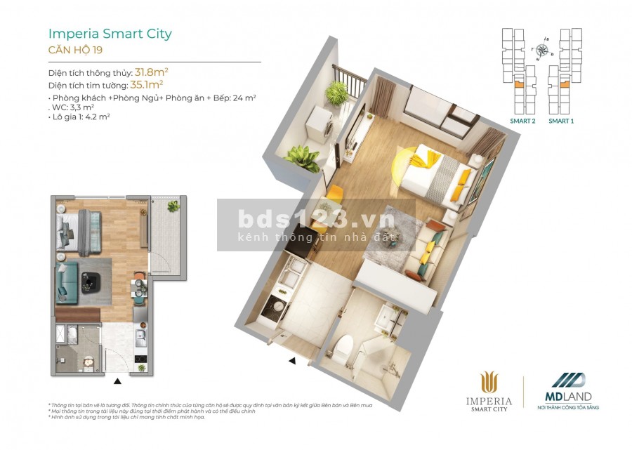 Imperia Smart City chung cư cao cấp Quận Tây Hồ, Đại Mỗ, ngân hàng hỗ trợ 80%