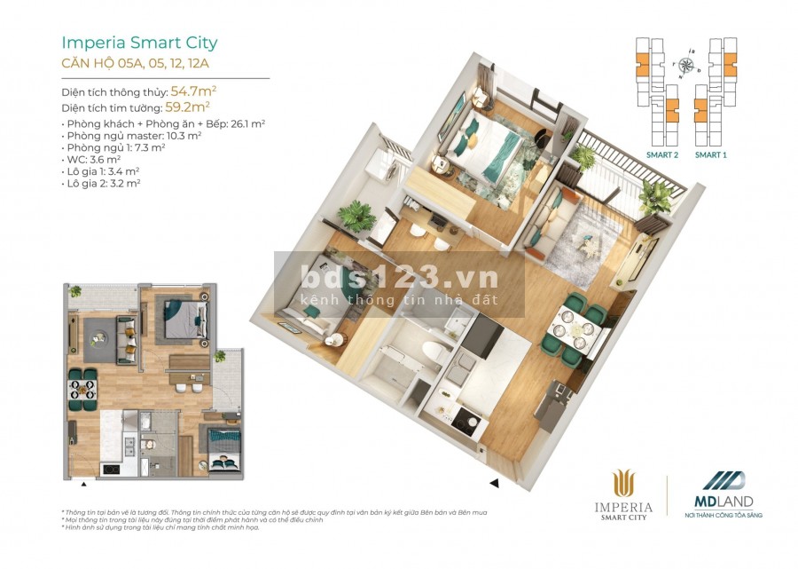 Imperia Smart City chung cư cao cấp Quận Tây Hồ, Đại Mỗ, ngân hàng hỗ trợ 80%