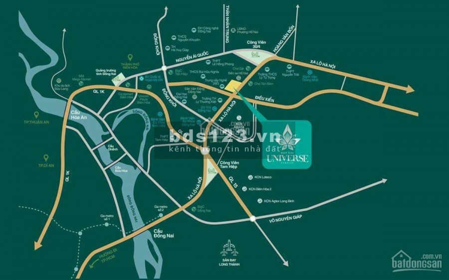 Lý do đầu tư căn hộ trung tâm Biên Hoà, chung cư Biên Hoà Universe Complex