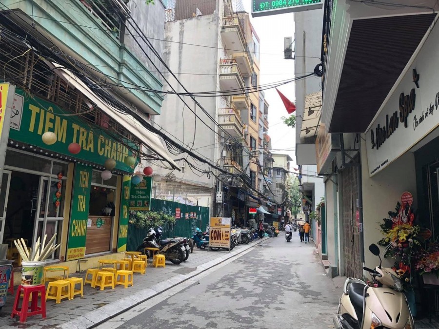 Bán Nhà Phố Cầu Giấy dòng tiền 60tr lô góc vỉa hè ô tô tránh, dt 75m 8 tầng thang máy kd sầm uất