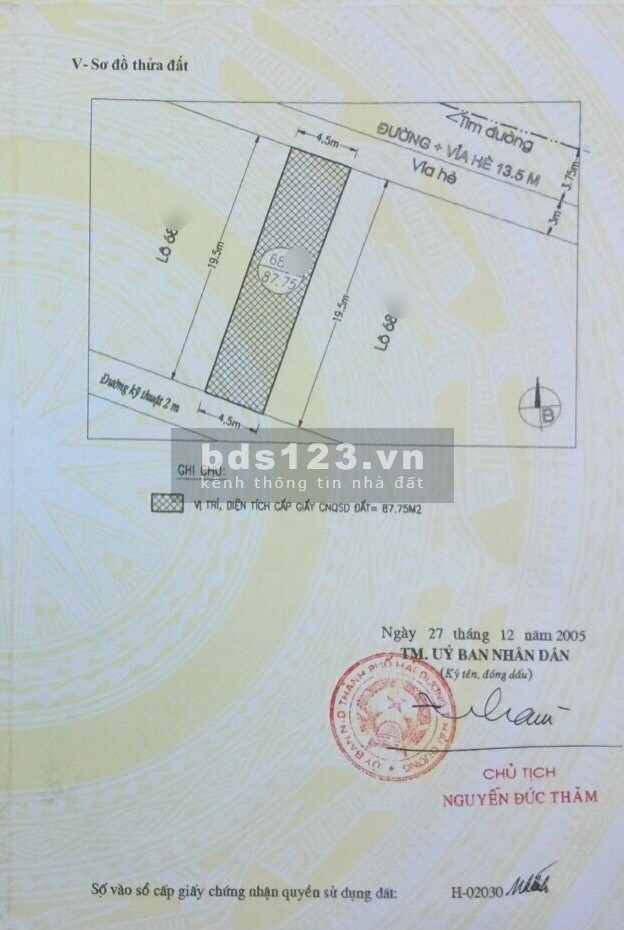 Bán đất mặt phố Đông Nam Cường, dt 175.5m2, mt 9m, đường 13.5m, giá đầu tư