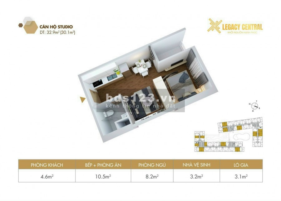Căn hộ đẹp giá chỉ 900tr ngay tại Thuận An Bình Dương