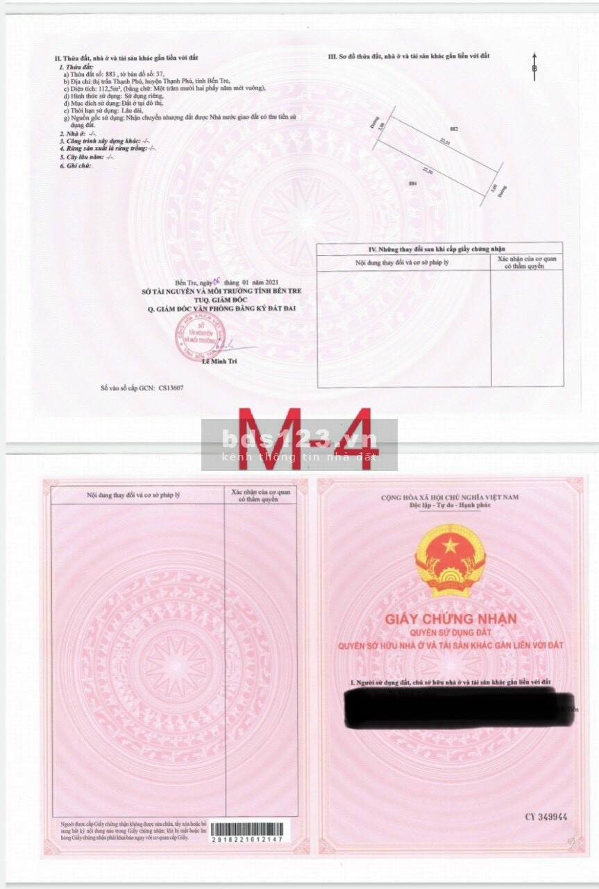 Gía rẻ chưa từng có đất mặt tiền chợ mới Thạnh Phú, cơ hội vàng đầu tư nhận ngay lợi nhuận
