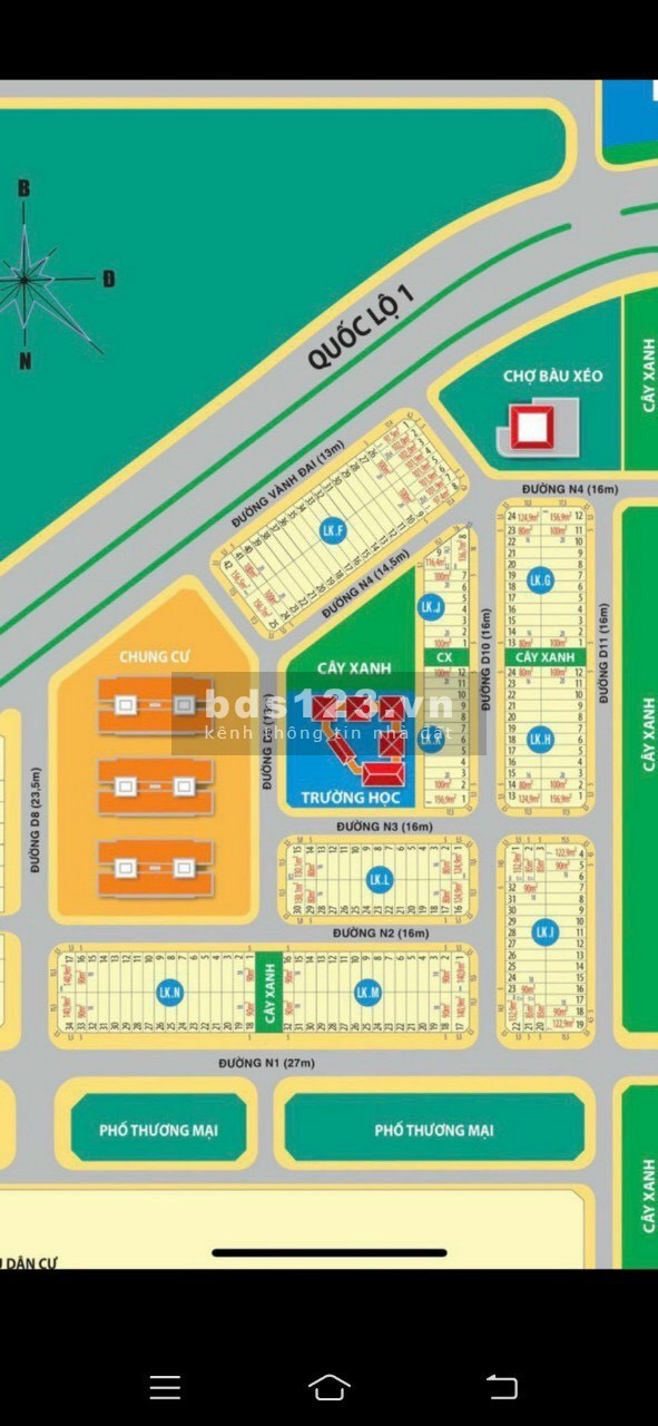 Nhà đất thổ cư mặt tiền Quốc Lộ 1A Trảng Bom, nhà xây sẵn 1 trệt 2 lầu như mẫu nhà