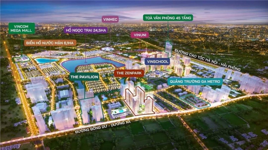 Căn hoa hậu 3PN đẹp nhất tại tiểu khu Pavilion Vin OCP, ls 0% trong 30th, view quảng trường 1.5ha