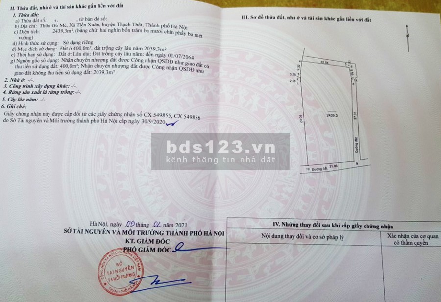 Đất nền giá rẻ Thạch Thất - Tiến Xuân cạnh đại học Quốc Gia, giá bán 2.72 tỷ