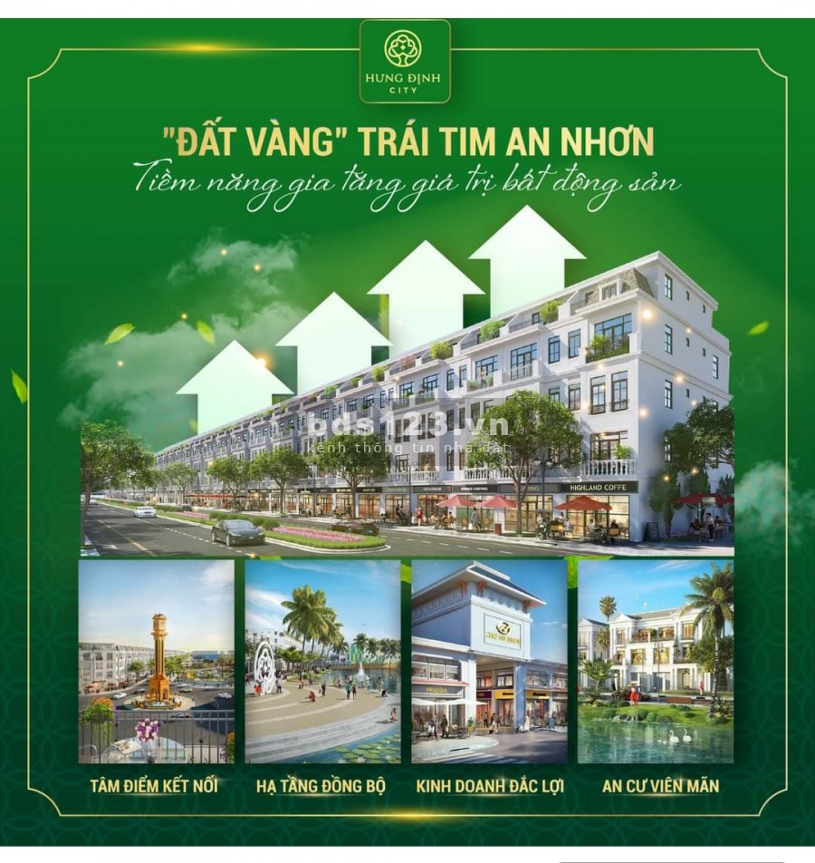 Đất nền sổ đỏ trung tâm An Nhơn, pháp lí chính chủ, thổ cư 100%, bàn giao ngay