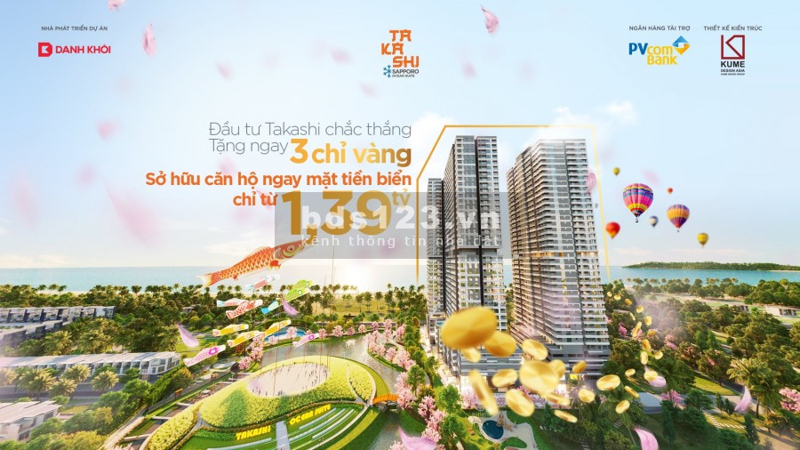 Sở hữu Căn hộ Chung Cư Cao Cấp Ven Biển kiểu Nhật chỉ với 300tr đến khi nhận nhà