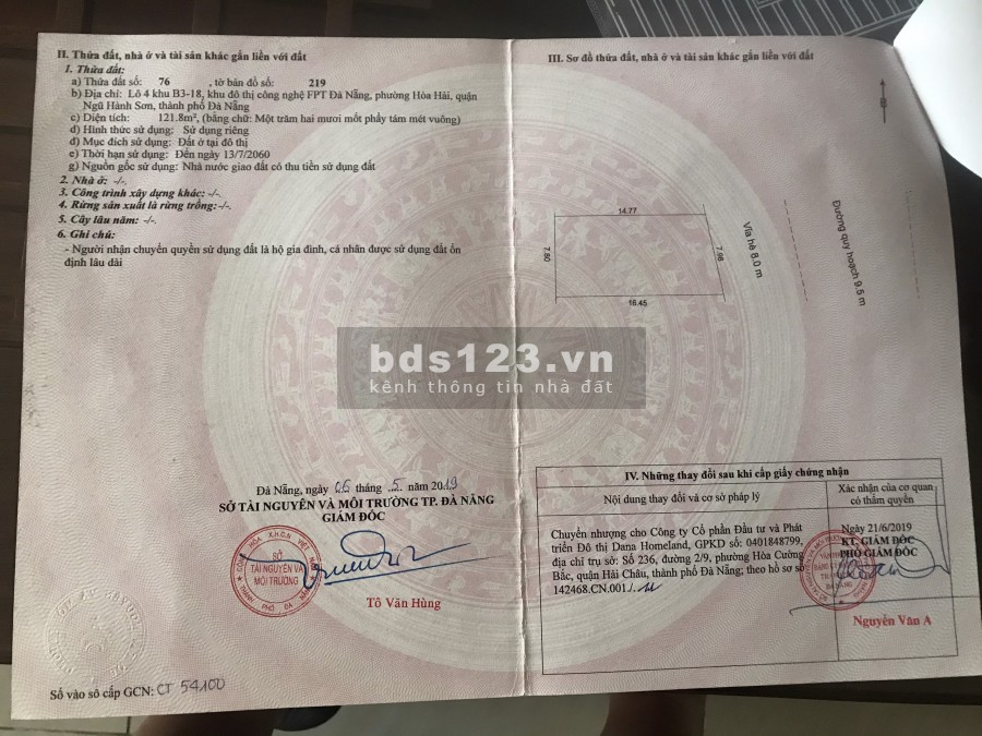 Cần bán FPT City Block B3-18 gần ngay sát Nam Kì Khởi Nghĩa, giá bán 5.2 tỷ