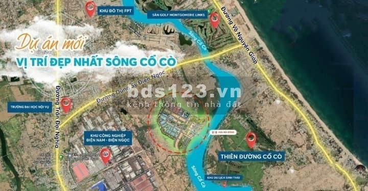 Chính chủ cần bán lô đất nền KĐT điện âm view sông Cổ Cò giá chỉ từ 345Tr