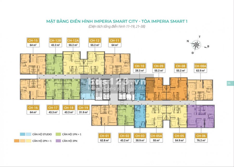 Chỉ từ 200 triệu đã sở hữu căn 2 NGỦ và 3 CÔNG VIÊN tại Imperia Smart City