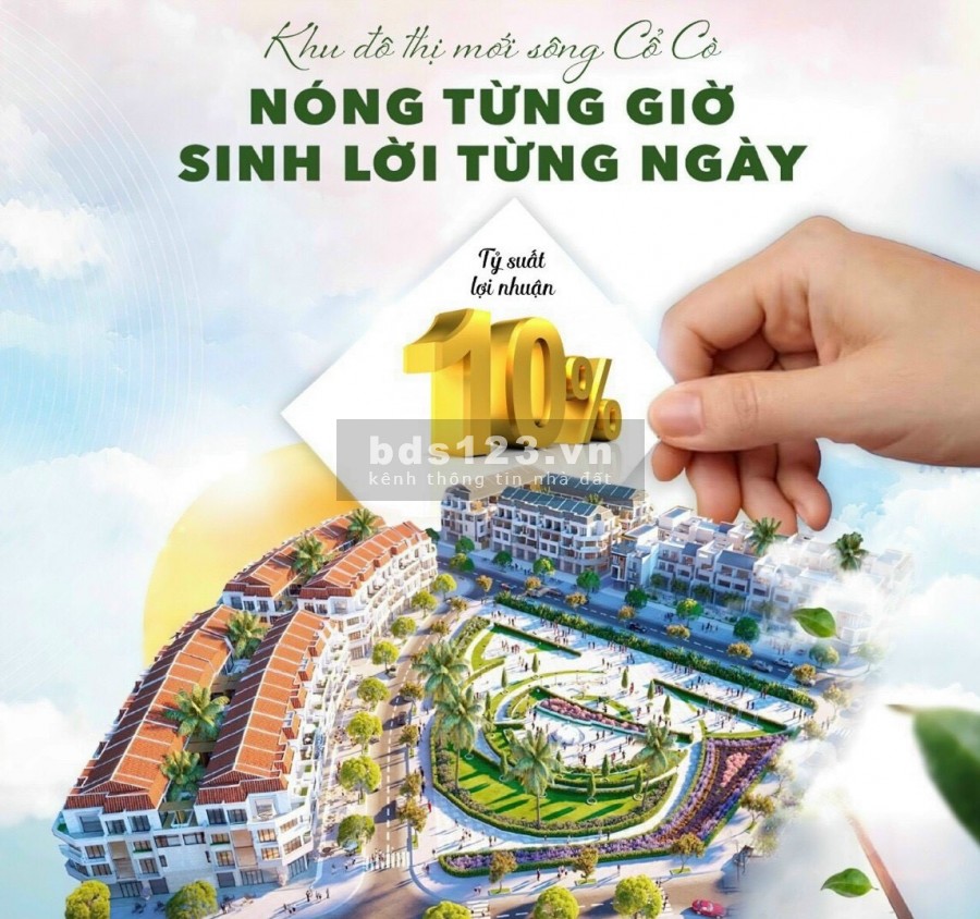 Bán Lô Góc Đối Diện Chợ, Công Viên, Gần Sông và Biển, giá bán 2.54 tỷ, sổ sẵn