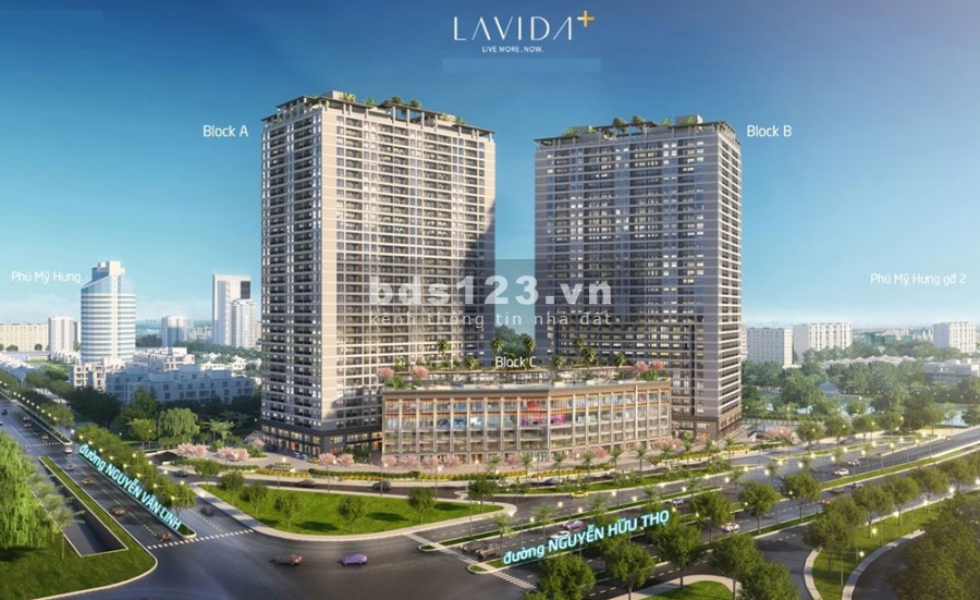Bán gấp CH Lavida Plus mới 100%, 75m2, 2PN ngay ngã tư Nguyễn Hữu Thọ và Nguyễn Văn Linh