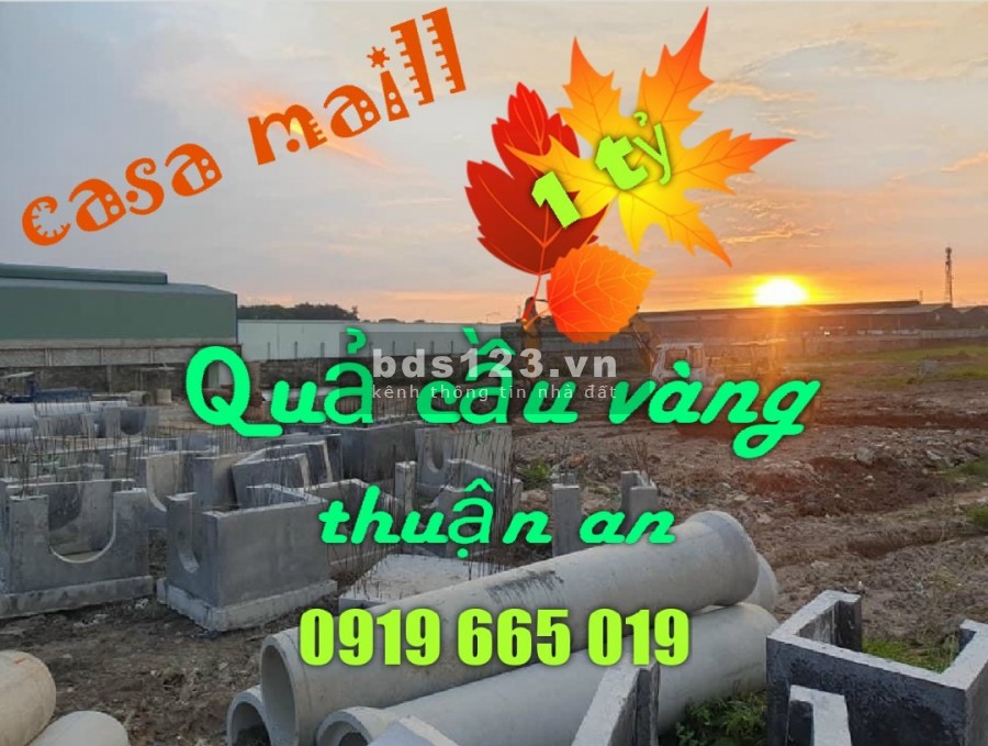 Diện tích đất 60m2 ngày thành phố Thuận An. Giá 1,3 tỉ. Nhận nền xây luôn