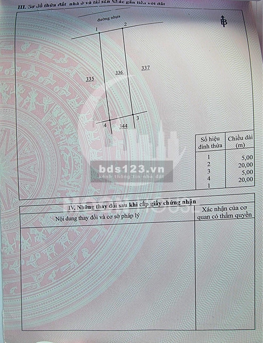 Chủ gửi Bán đất dt 100m2 hướng Tây Nam, giá 3tỷ350tr, thị trấn Hiệp Phước huyện Nhơn Trạch