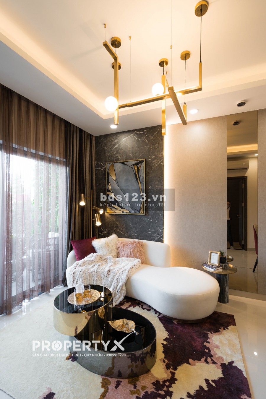 Bán căn 2pn Grand Center giá 2 tỷ 9 giảm còn 2 tỷ 3 tặng gói bảo hiểm 400 triệu+1 chỉ vàng + 1 máy lọc không khí