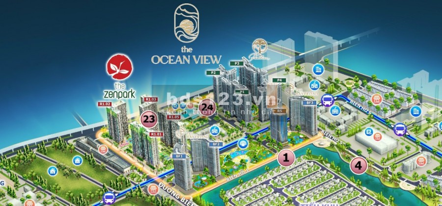 Chính chủ cần bán gấp căn 3 ngủ 101m2 tầng 28 tòa P4 The Pavilion The Ocean View