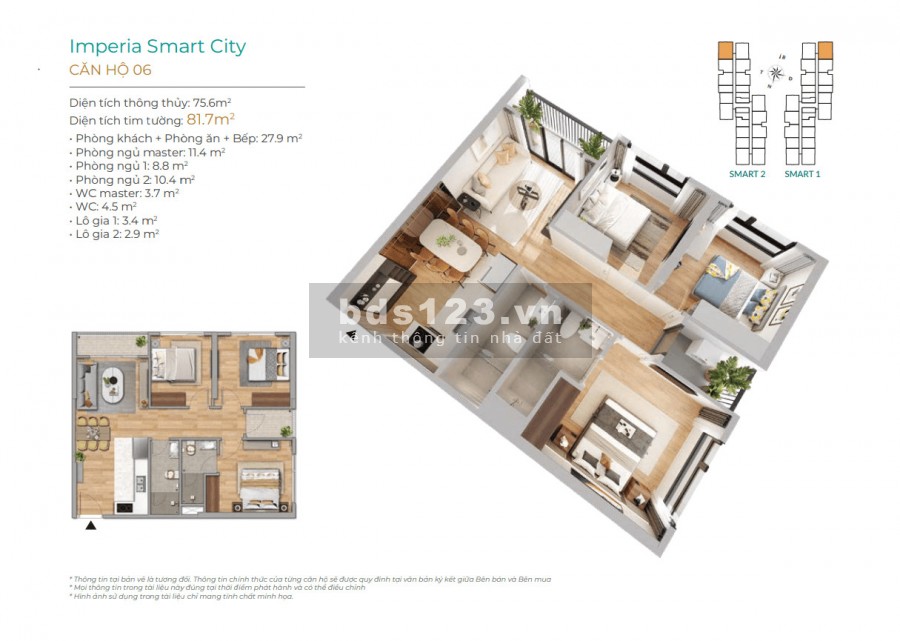 Dự án chung cư Imperia smart city hỗ trợ vay vốn lãi suất 0% trong 2 năm