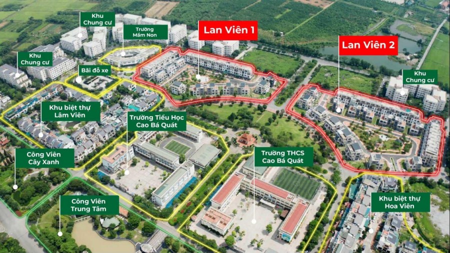 Căn biệt thự vip nhất Đặng Xá view công viên cây xanh 500m2 - 30 tỷ (đất+xây), hỗ trợ 70% LS 0% 12T