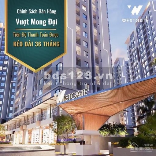 Thanh toán 310 triệu sở hữu căn hộ Westgate mặt tiền Nguyễn Văn Linh, hoàn chỉnh 100%