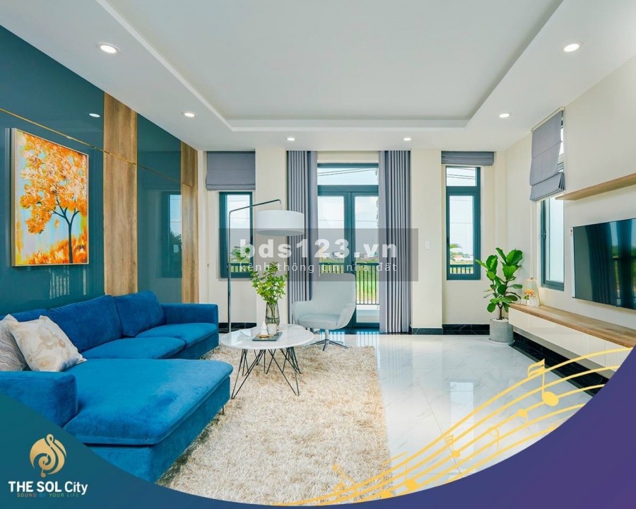 Nhà phố 3 thế hệ mặt đường Đoàn Nguyễn Tuấn giá rẻ mùa dịch, cơ sở hạ tầng đúng tiến độ