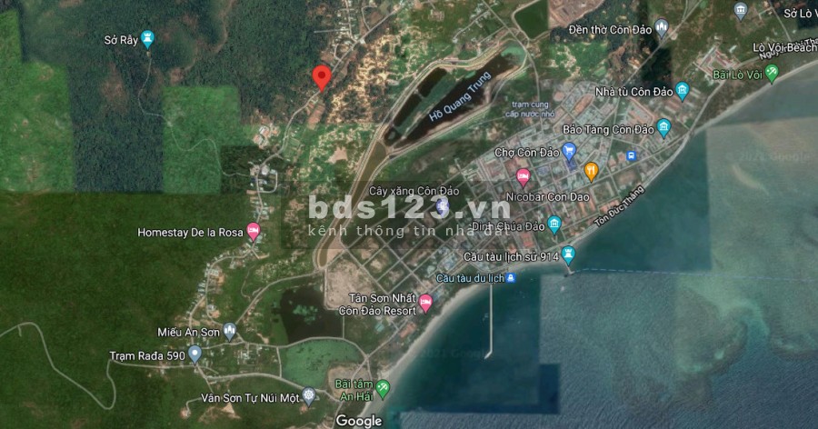 Đất dân Côn Đảo SHR, 122.3m2 Huỳnh Thúc Kháng, MT ngang 8m, Giá chỉ 3.1 tỷ, LH 0912322429