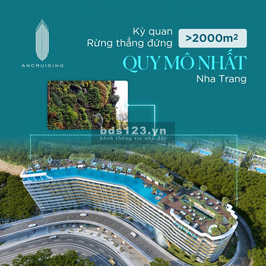 Căn hộ Ancruising mặt tiền đường Trần Phú Nha Trang giá bán chỉ từ 1,7 tỷ